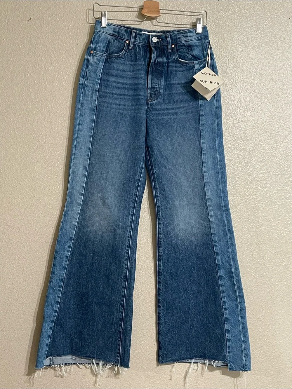 MOTHER The Tux Sidestepper Sneak Fray Jeans - Picture 2 of 14